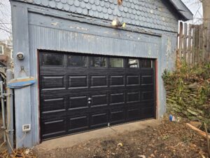 Black Clopay Insulated Garage Door Replacement