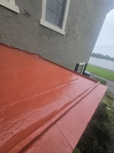 Silicone Roof Coating Burlington, NJ | Tin Porch Roof Restoration